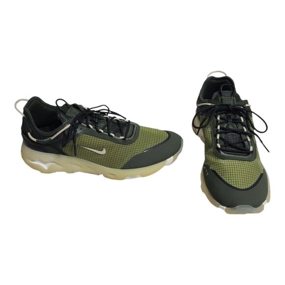 Nike React Live Sequoia Green White Running Shoes Men's Size 12 CV1771-300 - Picture 1 of 10